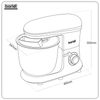 Baridi 1800W Stand Mixer with Accessories 8L - Black