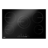 Baridi Integrated Ceramic Hob with 5 Cooking Zones 77cm - Black Glass