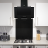 Baridi Splashback for Cooker Hoods 60 x 75cm - Black