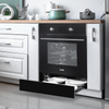 Baridi Integrated Warming Drawer 60cm - Black