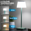 Dellonda Rechargeable Table Lamp for Home Office Restaurant RGB Colours
