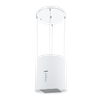 Baridi Round Island Cooker Hood 35cm - White