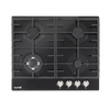 Baridi Gas Hob with 4 Cooking Zones 60cm - Black