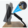 Dellonda Adjustable Single Monitor Arm with 360° Rotation - Black