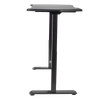 Dellonda Carbon Fibre Effect Electric Height Adjustable Standing Desk, 1400 x 700mm Dual Motor 100kg