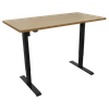Dellonda Single Motor Ultra-Quiet Adjustable-Height Electric Sit/Stand Desk - Oak Desktop