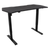 Dellonda Single Motor Ultra-Quiet Adjustable-Height Electric Sit/Stand Desk - Carbon Fibre Effect Desktop