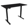 Dellonda Black Electric Height Adjustable Standing Desk with Memory, Quiet, 1400x700mm