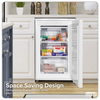 Baridi 55cm Undercounter Freezer with Adjustable Thermostat 85L - White