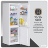 Baridi 70/30 Low Frost Fridge Freezer 157L Capacity - White