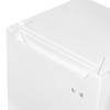 Baridi Tabletop Fridge with Ice Box, 46L Capacity, Adjustable Thermostat - White