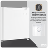 Baridi Tabletop Fridge with Ice Box, 46L Capacity, Adjustable Thermostat - White
