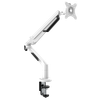 Dellonda Adjustable Single Monitor Arm with 360° Rotation - White