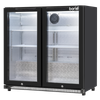 Baridi Hinged Double Door, Back Bar Drinks Fridge/Cooler, 190L Capacity