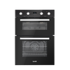 72cm Built-Under Double Oven, 74L Capacity, Energy Rating A - Black