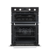 72cm Built-Under Double Oven, 74L Capacity, Energy Rating A - Black