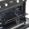 90cm Built-In Double Oven, 88L Capacity, Energy Rating A - Black