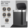 Sensor Bin 50L - Black/Stainless Steel