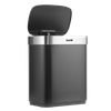 Sensor Bin 50L - Black/Stainless Steel