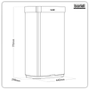 Sensor Bin 80L - Black/Stainless Steel