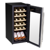 Baridi 18 Bottle Wine Fridge & Cooler - Stainless Steel