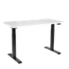 Dellonda White Electric Height Adjustable Standing Desk, 1400 x 700mm Dual Motor 100kg