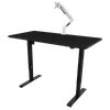 Dellonda Single Motor Ultra-Quiet Adjustable-Height Electric Sit/Stand Desk - Black Desktop