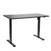 Dellonda Single Motor Ultra-Quiet Adjustable-Height Electric Sit/Stand Desk - Black Desktop