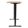 Dellonda Oak Electric Adjustable-Height Standing Desk with Memory, Quiet & Fast 1400 x 700mm