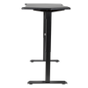 Dellonda Carbon Fibre Effect Electric Height Adjustable Standing Desk with Memory, Quiet, 1400 x 700mm