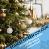 Dellonda Artificial Hinged Christmas Tree 7ft(210cm)