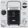 Baridi Ice Cube Maker with LED Display & 10 Minute Freeze