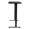 Dellonda Single Motor Ultra-Quiet Electric Desk with Control Panel, USB Port & Drawer - Black Desktop