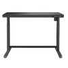 Dellonda Single Motor Ultra-Quiet Electric Desk with Control Panel, USB Port & Drawer - Black Desktop