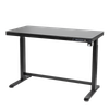 Dellonda Single Motor Ultra-Quiet Electric Desk with Control Panel, USB Port & Drawer - Black Desktop