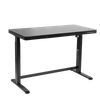 Dellonda Single Motor Ultra-Quiet Electric Desk with Control Panel, USB Port & Drawer - Black Desktop