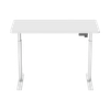Dellonda Single Motor Ultra-Quiet Adjustable-Height Electric Sit/Stand Desk - White Desktop
