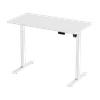 Dellonda Single Motor Ultra-Quiet Adjustable-Height Electric Sit/Stand Desk - White Desktop