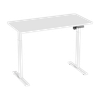 Dellonda Single Motor Ultra-Quiet Adjustable-Height Electric Sit/Stand Desk - White Desktop