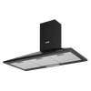 Baridi Cooker Hood, Chimney Style with Carbon Filters 90cm - Black