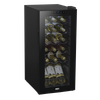 Baridi 18 Bottle Wine Fridge & Cooler - Black