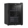 Baridi Beer & Drinks Fridge with LED Light, Black and Glass Door 60L