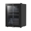 Baridi Beer & Drinks Fridge with LED Light, Black and Glass Door 60L