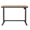 Dellonda Single Motor Ultra-Quiet Electric Desk with Control Panel, USB Port & Drawer - Oak Desktop