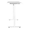 Dellonda Single Motor Ultra-Quiet Adjustable-Height Electric Sit/Stand Desk - White Desktop