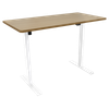 Dellonda Single Motor Ultra-Quiet Adjustable-Height Electric Sit/Stand Desk - Oak Desktop