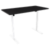 Dellonda Single Motor Ultra-Quiet Adjustable-Height Electric Sit/Stand Desk - Black Desktop