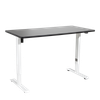 Dellonda Single Motor Ultra-Quiet Adjustable-Height Electric Sit/Stand Desk - Black Desktop