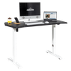 Dellonda Single Motor Ultra-Quiet Adjustable-Height Electric Sit/Stand Desk - Carbon Fibre Effect Desktop