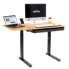 Dellonda Single Motor Ultra-Quiet Electric Adjustable Drawing Table with 40° Tilt, Drawer & Side Table